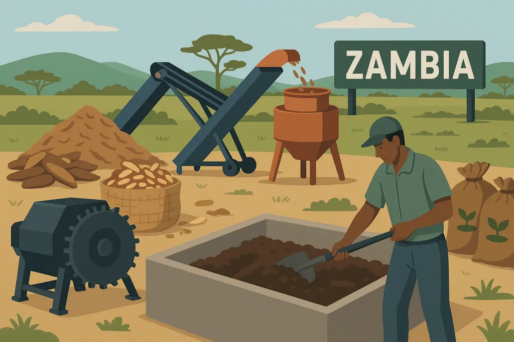 Manufacturing Organic Fertilizer from Cassava Peels in Zambia: Regulations, Equipment Costs &#038; Market Potential