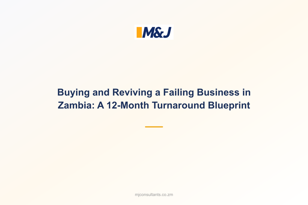Buying and Reviving a Failing Business in Zambia: A 12-Month Turnaround Blueprint
