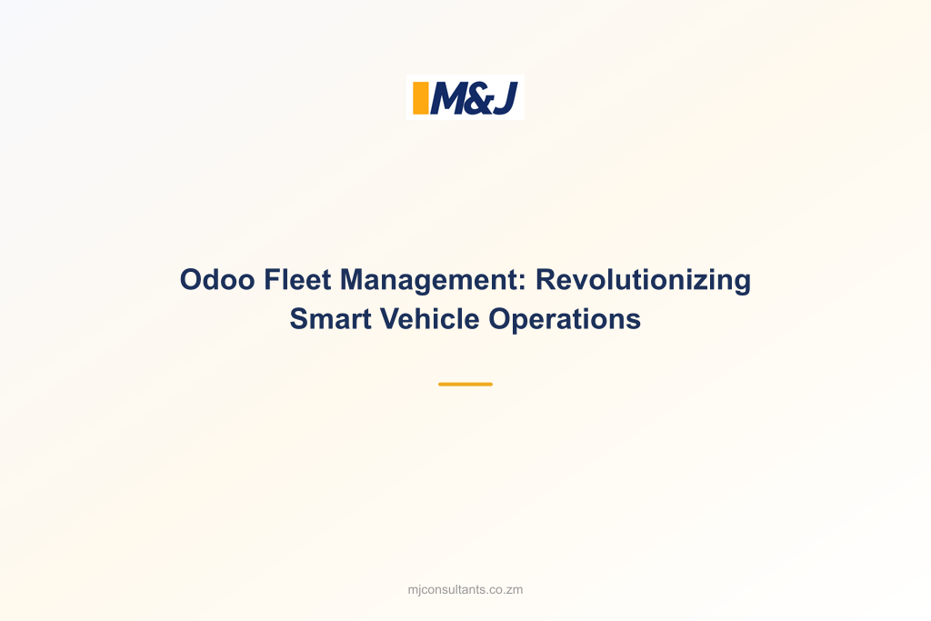 Odoo Fleet Management: Revolutionizing Smart Vehicle Operations