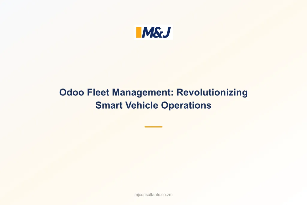 Odoo Fleet Management: Revolutionizing Smart Vehicle Operations