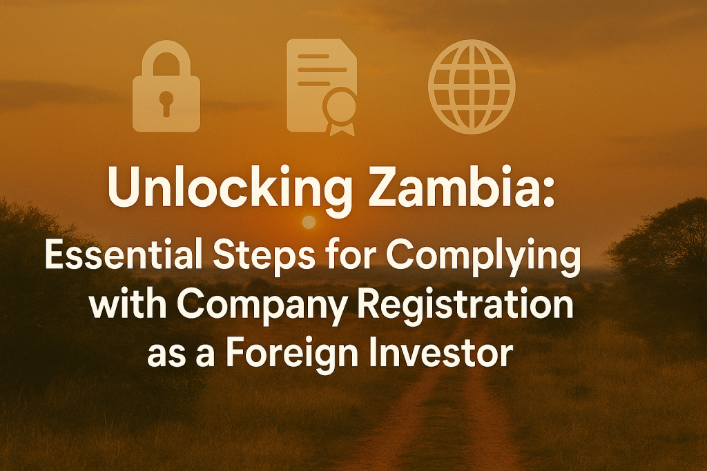 Unlocking Zambia: Essential Steps for Complying with Company Registration as a Foreign Investor