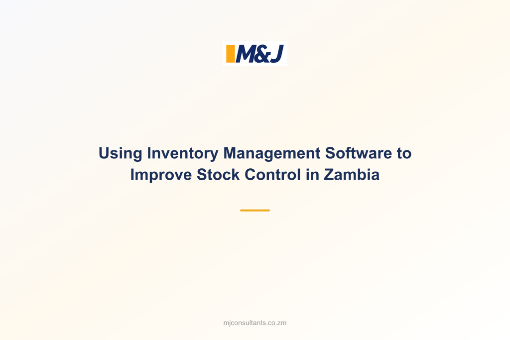 Using Inventory Management Software to Improve Stock Control in Zambia